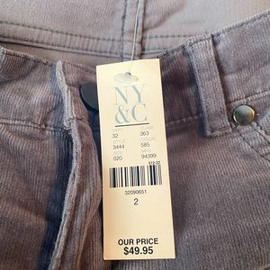 Gray Women’s New York and Co Corduroy Pants